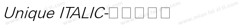 Unique ITALIC字体转换